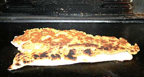 Filet de pangas pané et grillé à l' 'unilatéral à la plancha