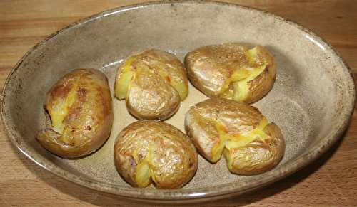 Pommes de terre tapées pour accompagner une basse-côte de bœuf à la plancha