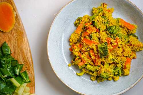Recette saine et gourmande de quinoa à l'indienne