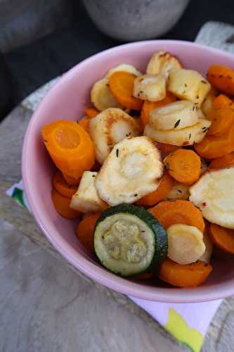 Légumes rôtis au four au sirop d'érable