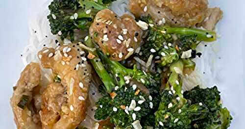 Sauté poulet et brocoli à l'asiatique