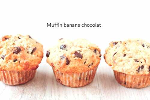 Muffin banane chocolat