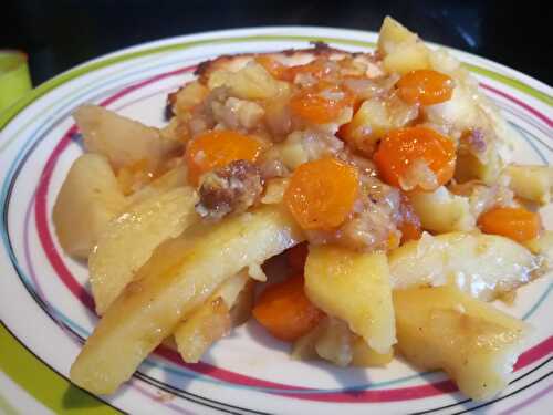 Potée de pommes de terre aux carottes et aux oignons au cookeo 3sp