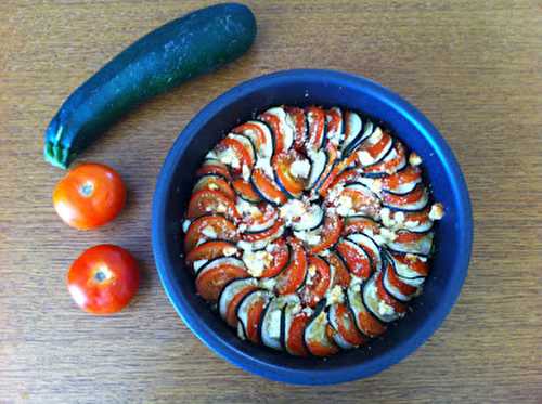 Tian de légumes - courgettes, tomates & feta