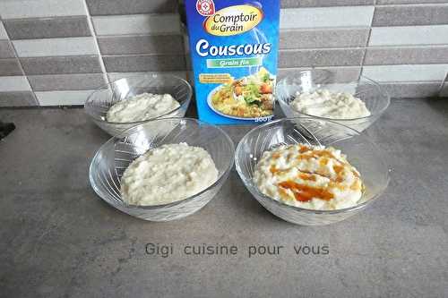 Semoule de couscous au lait et au compact cook pro