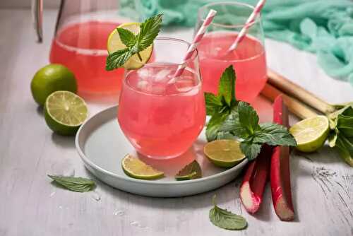 Cocktail Rhubarbe sans alcool