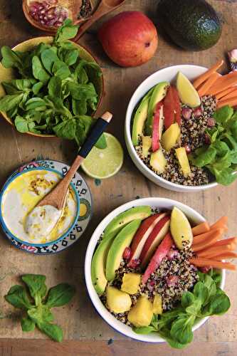 Bowls vitaminés de quinoa