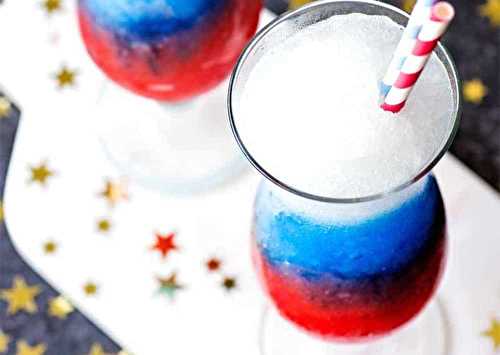 Cette slush alcoolisée à la limonade (Bleu blanc rouge) est le drink de l'été!! (Un vrai délice)