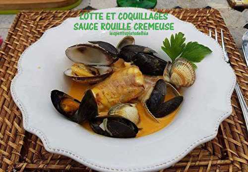 Lotte et coquillages sauce rouille crémeuse - Balade aux calanques de Marseille