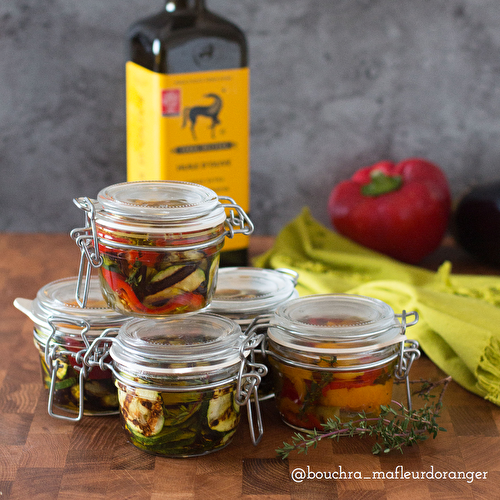 Légumes marinés à l’huile d’olive