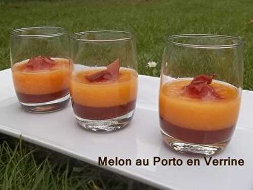 Melon au Porto en Verrine