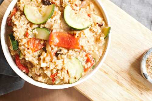 Porridge salé: repas facile, rapide et économique
