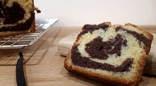 Le cake marbré vanille chocolat facile - Patisserie.news