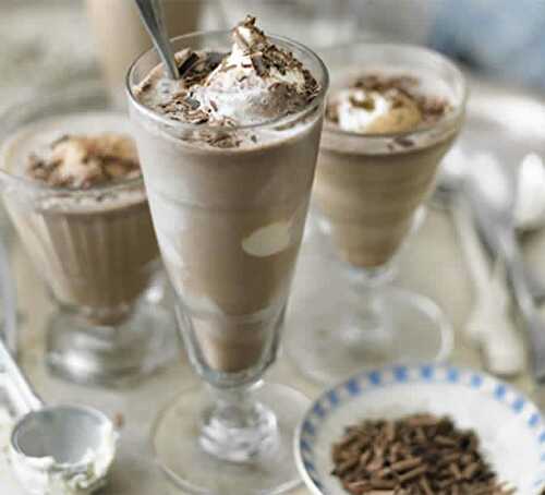Milkshake moka thermomix - un dessert thermomix arôme café.