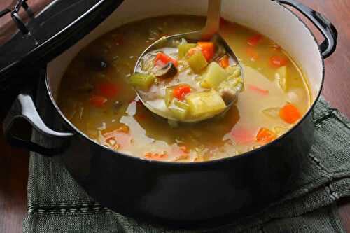 Recette soupe aux légumes ww - un diner végétarien à 1 SP.
