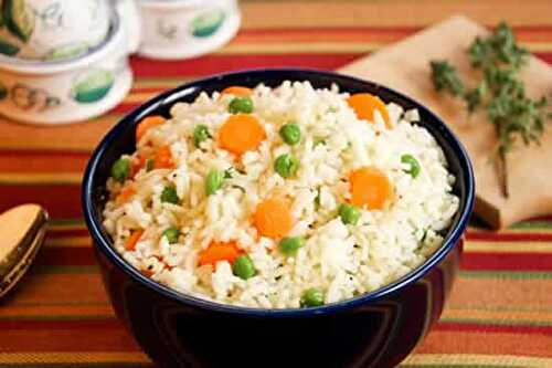Riz aux carottes petits pois cookeo - un plat léger pour votre dîner.