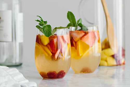 Sangria blanche au thermomix - recette cocktail thermomix