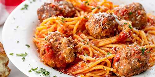 Spaghetti aux boulettes et tomates au cookeo - plat pour votre dîner