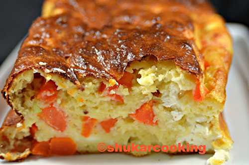 Cake à la pomme de terre, carotte et feta