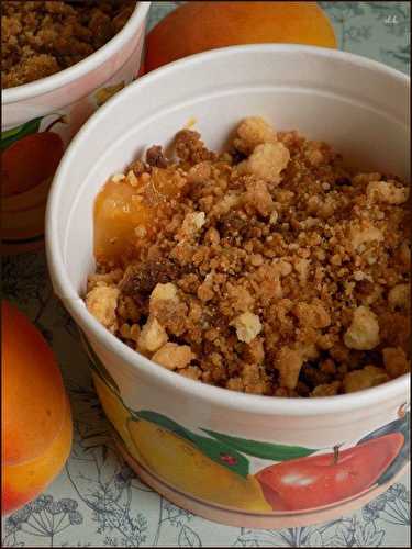 Crumble pomme-abricots (sans sucre)
