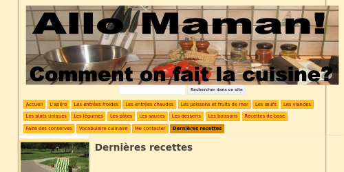 Allo Maman! Comment on fait la cuisine?