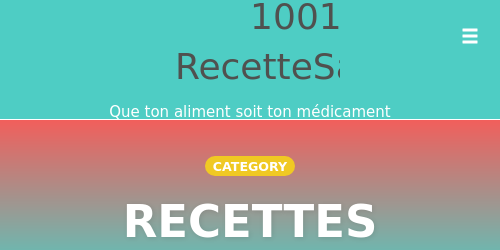 1001 RecetteSanté