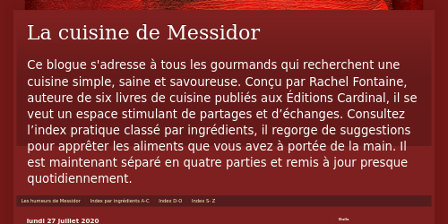 La cuisine de Messidor