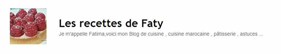 Les recettes de Faty