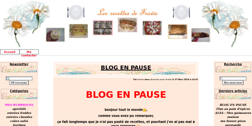 Les recettes de Fravie