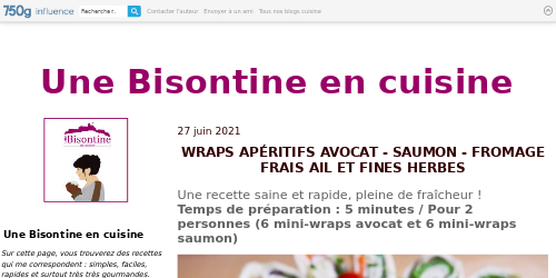 Une Bisontine en cuisine