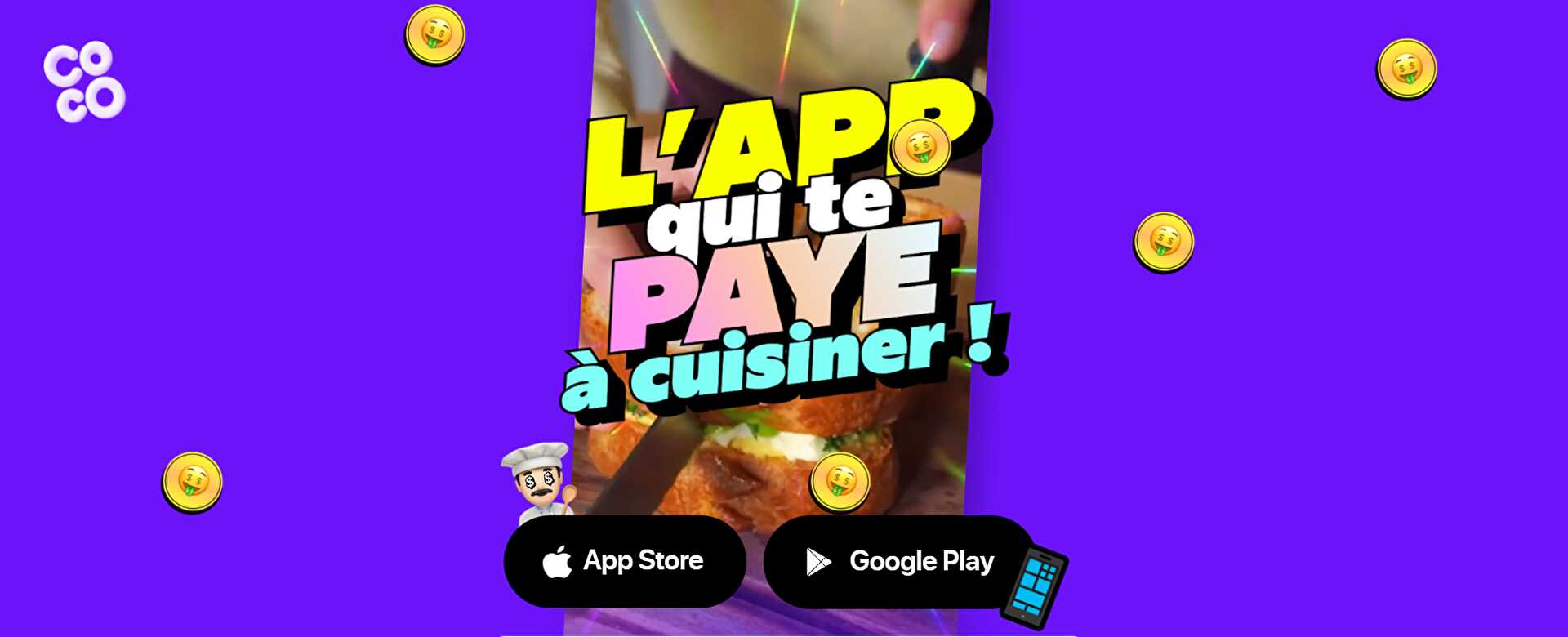 Transformez vos photos de recettes en argent avec Coco Cooking ! L'application qui vous récompense pour cuisiner !