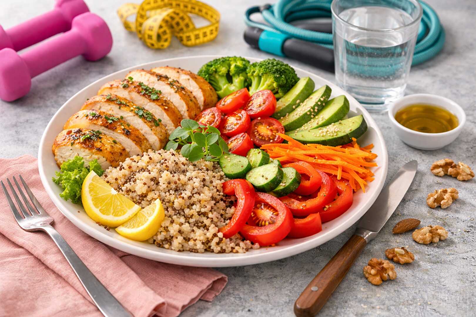 Composer son assiette idéale pour soigner ses formes et garder le tonus