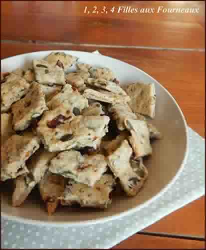 Biscuits apéritifs vegan aux graines IG bas  (un régal !!!)