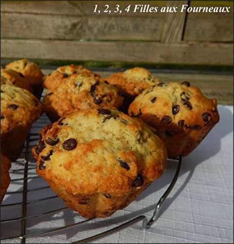 LES muffins aux pépites de chocolat de Carole