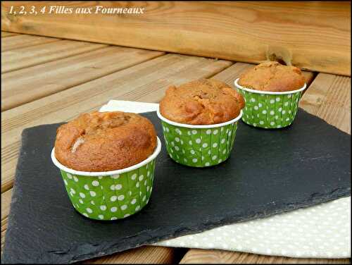 Muffins Pomme Cannelle Gingembre - 1, 2, 3, 4 filles aux fourneaux