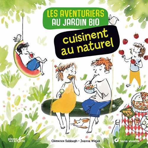 Pâtes au pesto de roquette et livre "Les aventuriers au jardin bio cuisinent au naturel"