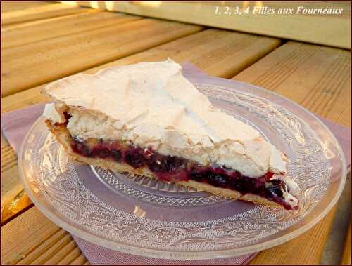 Tarte au cassis meringuée