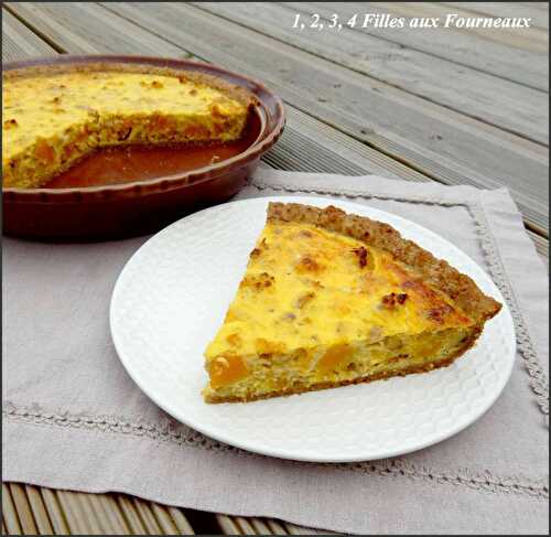 Tarte courge butternut et châtaignes