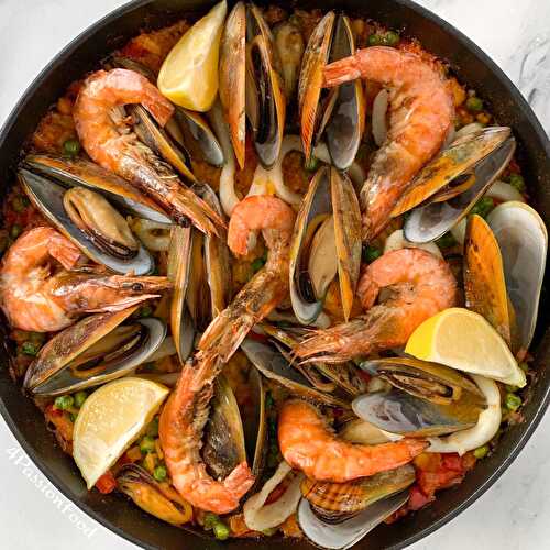« Paella de marisco » - Paella aux fruits de mer