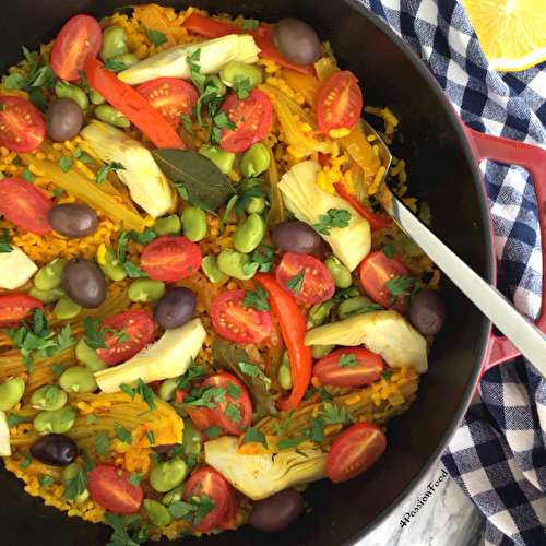 Paella aux légumes – Ottolenghi