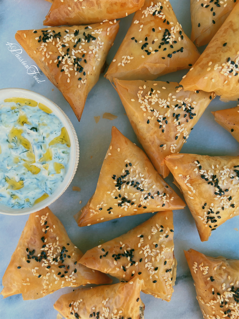 Spanakopita aux épinards et Feta.