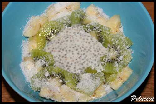 Chia Pudding Bananes & Kiwi