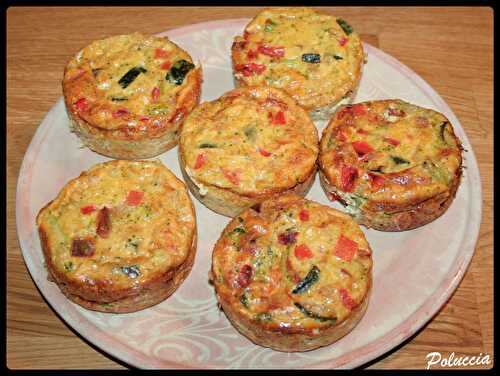 Clafoutis courgette, oignon, poivron rouge et brocoli