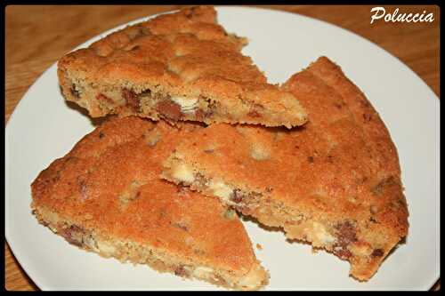 Cookie géant chocolat au lait & chocolat blanc