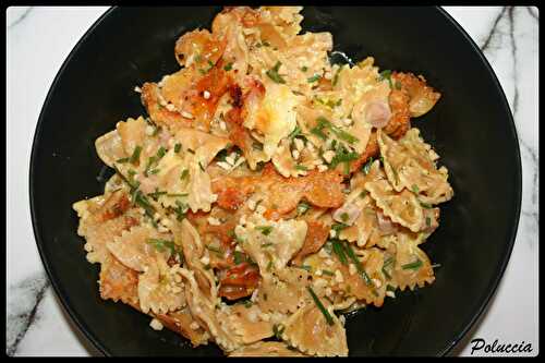 Gratin de Farfalles, Mozzarella & Jambon