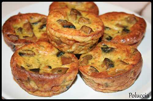 Petits Clafoutis aux champignons