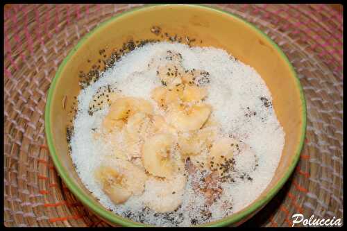 Porridge banane & noix de coco