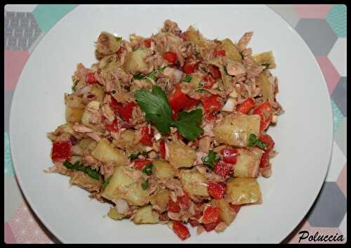 Salade Pommes de Terre, Thon et Poivron Rouge