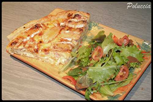 Tarte Lardons, Pommes, Oignons, Camembert