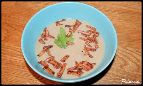 Velouté de champignons & jambon